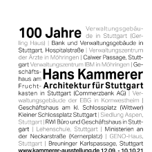 100 Jahre Hans Kammerer