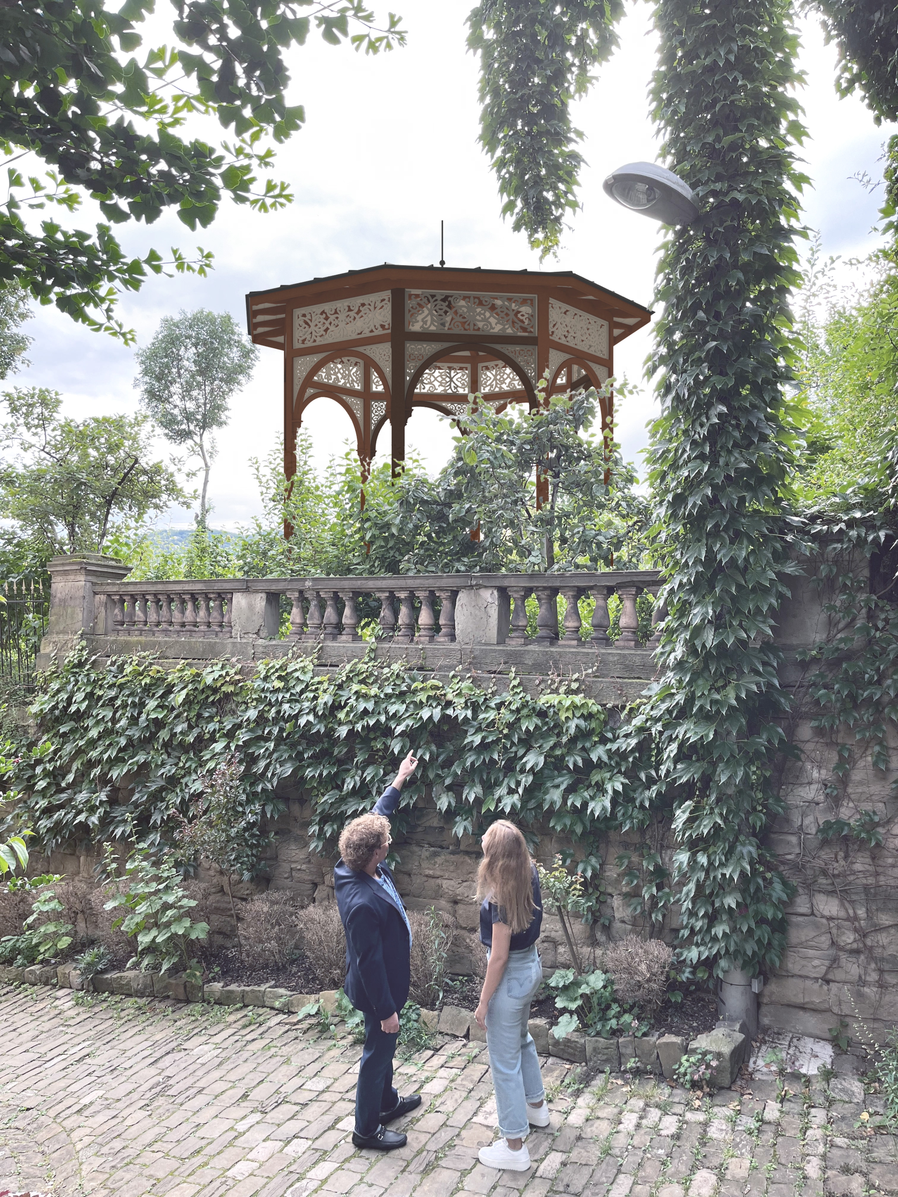 Visualisation of the garden pavilion